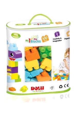 كتلة MNZ-Large 100 قطعة في حقيبة مطبوعة 5020 - Dolu