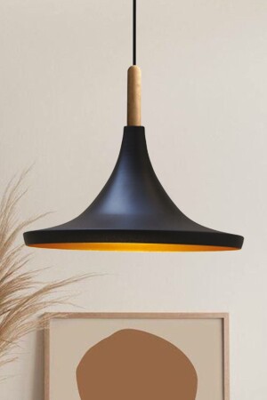 MNZ-Large Metal Chandelier خشبية الرأس المطبخ غرفة المعيشة مقهى المكتب المزاد واحد ضوء مصباح العجلة BMM2026A - Bamyum