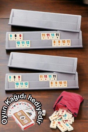 MNZ-Large Size 1. جودة ملمين الحجر العظم البلاستيكي أوكي مجموعة 43 سم + بطاقات لعب - Comprox