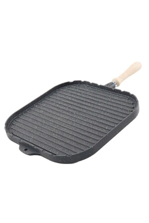 مقاس MNZ-Large Square Double Side Pancake و Grill Pan 36 سم الجانبين المزدوجين - Eda