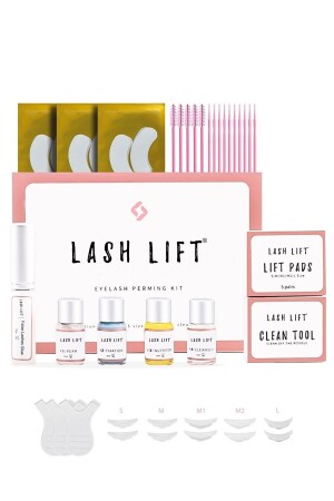 مجموعة رفع رموش MNZ-Lash Lift® - مجموعة رفع رموش - شواجب و رموش Perm Set Full Pkt - Lashlift