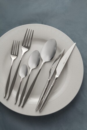 MNZ-Laurel 84 قطعة أليجانس فوك لوك سكين مجموعة 12 شخص 153. 03. 08. 0195 - Karaca