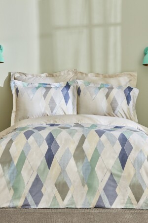 MNZ-Lauro 100% القطن ساتين مزدوج غطاء غطاء مجموعة رمادية 200. 21. 01. 0608 - Karaca Home