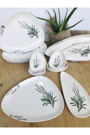 مجموعة فطور من نوع MNZ-Lavender لـ 6 أشخاص 15 قطعة khvl24 - GULHANILE