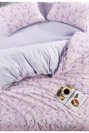 MNZ-Lavender مضاعفة القطن غطاء غطاء غطاء مع ورق مزدوجة NallsLavanta2023 - Nalls Home