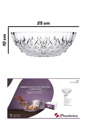 MNZ-Lavinia Oval Crystal Bowl Gondola Model 1500cc 68236L - Paşabahçe