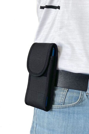 MNZ-Ld170 قماش من الأقمشة حزام معصوم الهاتف مع غطاء الفلكرو LD-00170 - Lederax