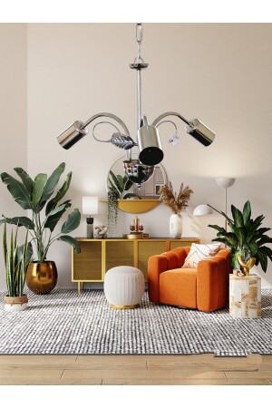 MNZ-Leaf 3 قطع لون الفضة غرفة المعيشة شمعة 945 - öalpa