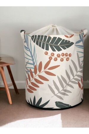 MNZ-Leaf نمط مطوية الغسيل القذر في الحجرة غرفة الأطفال لعبة منظمة سلة تخزين 37x40 - Prendi Home