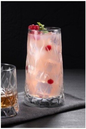 MNZ-Leafy Soft Drink كوكتيل زجاج 345 Cc 6 قطع 420855 Fma03308 090oa 240 PP420855 - Paşabahçe