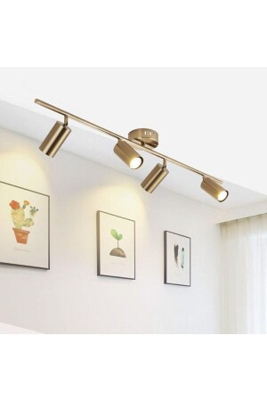 نقطة MNZ-Led، LED شمعية القديمة الجسم 4xgu10 حامل مصباح 5w 2700k 360 درجة نقطة الرأس المتحرك RIO0001806 - RİOLİGHT