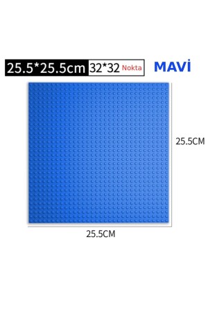 MNZ-Lego متوافقة طابق مرن الأزرق لون 32x32 25. 5 سم - Kuzutoys