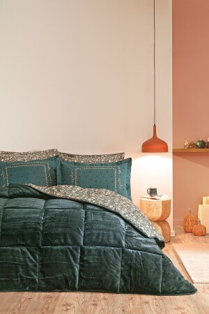 MNZ-Lela مضاعفة ثلاثية النوم المجموعة - خضراء - Puffy