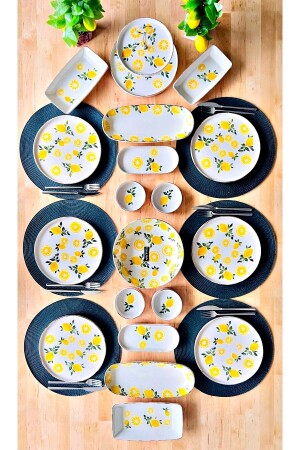 MNZ-Lemon نمط 19 قطعة صلاة الفطور السيراميك مجموعة TR3623 - Dream