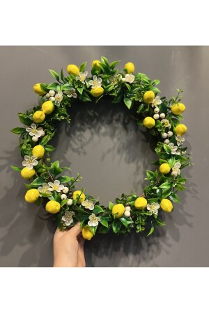 زينة الباب الخارجي من MNZ-Lemon - زينة الباب في السنة الجديدة - زينة الباب مع زهور الليمون - Pika