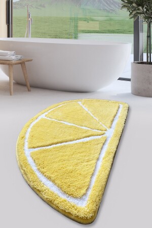 MNZ-Lemon Yellow حمام غسيل، لا تنزلق قاعدة 8694545034474 - Chilai Home