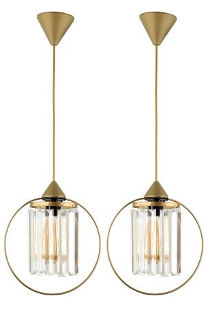 MNZ-Lemos كريستال الحجر واحد شمعة قديمة 2 قطع BEG1390-2 - Begüsa