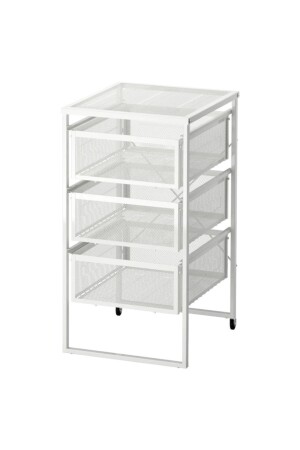 MNZ-Lennart White Caisson 3 مقعدات المقصورة مع عجلات رف وحدة التخزين الملفات المستندات المقصورة 30326177 - IKEA