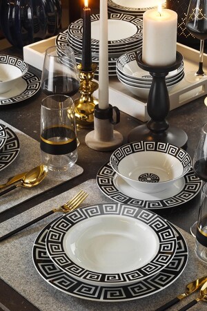 MNZ-Leonberg 12213 24 قطعة عشاء مجموعة ل 6 أشخاص LB24Y242012213 - Kütahya Porselen