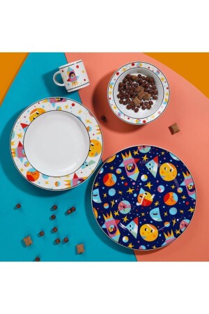 MNZ-Leonberg 4 قطعة طعام الأطفال مجموعة Lb04mt42011301 PRA-4823069-9887 - Kütahya Porselen