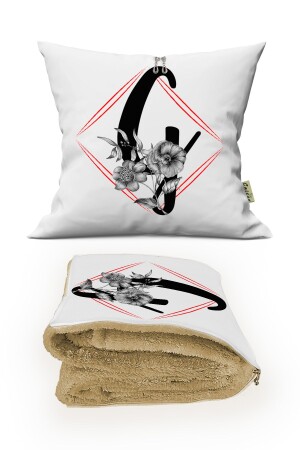 MNZ-Letter G طباعة وسادة تزيينية شخصية غطاء اختياري BCİBAT130 - Caisya Home