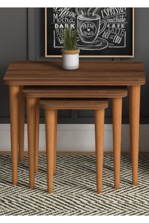 MNZ-Letto 3 قطع طاولة العشاء المكسرة - Monte Sehpa