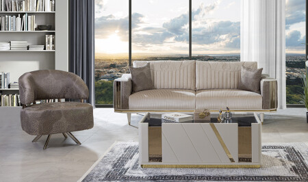 مجموعة غرفة المعيشة MNZ-Letto V2 - Cadde Yıldız