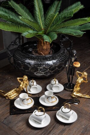 MNZ-Lia Porcelain 6 شخص كوب قهوة مجموعة P273. 896050 - Mikasa Moor