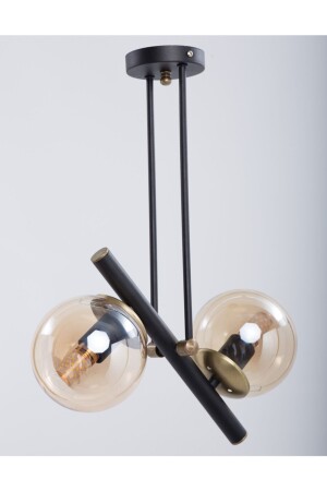 MNZ-Libra Black قديم العسل الزجاجي الشمعة 10166302 - MŞ Aydınlatma