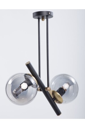 MNZ-Libra Black Antique مضيئة زجاجية مدخنة 10166302 - MŞ Aydınlatma