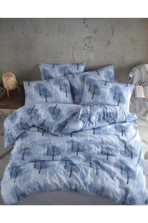 سلسلة MNZ-Life شجرة زرقاء مزدوجة غطاء غطاء مجموعة Ağaç32 - üntaş