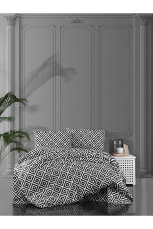 MNZ-Life Blackwhite Series Diagonal Single Cotton Duvet Cover Set Ecdiagonal001 ecdiagonal001 - üntaş