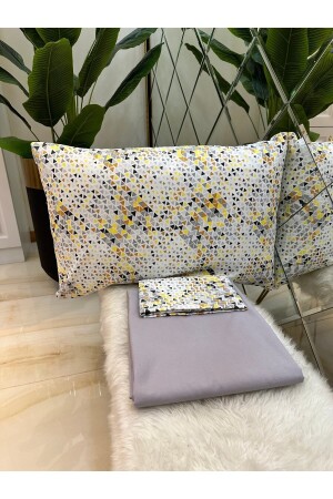 MNZ-Life ورقة واحدة وسادة مجموعة الرمادي ÇTK020 - Özcan Ev Tekstil