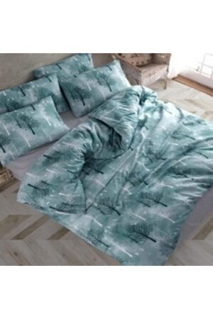 سلسلة MNZ-Life شجرة خضراء مزدوجة غطاء غطاء المجموعة ünağaç0020 - üntaş