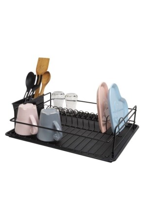 MNZ-Life-Time لا ينفجر الوجبة رف الوجبة سلة الوجبة سلة واحدة رف حرارية البلاستيكية التغطية الأسود - Multistore