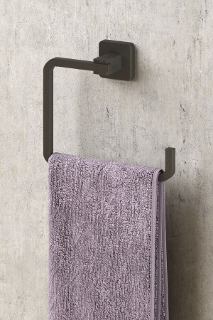 MNZ-Lifetime Stainless Towel Rail MATT BLACK MG335 11 MG. 335. 01 - Teknotel