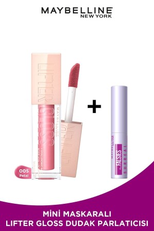 MNZ-Lifter Gloss رطوبة شفتي جليش - 005 بيتال & ميني فالكسية ماسكارا السورية 4. 7ML - Maybelline New York