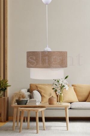 كعكة من نوع MNZ-Light Brown Cake مصباح معلق واحد مصباح E177 ES-859 - Eslight