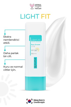 MNZ-Light Fit مضادة للجفاف والرطوبة يوميًا واقية الشمس للوجه Spf50+ Pa++++ 50ml TYCZBHSITN16868 - K-Lotus Beauty