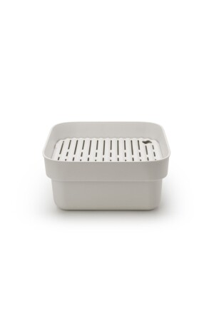 مجموعة غسيل و جفاف الأطباق من البلاستيك من نوع MNZ-Light Gray Set BRA 302688 - Tantitoni