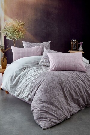 مجموعة غطاء المكعب المزدوج من MNZ-Lilac 1068 - BONJARDİNHOME