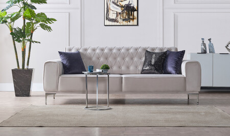 قماش معدني من كراسي MNZ-Lilac - Cadde Yıldız