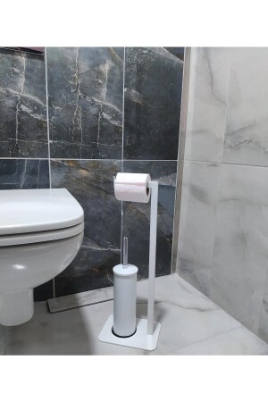 MNZ-Lilium فرشة ورق غرف التواليت البيضاء حامل ARYLOTUS01SBG - lyla concept