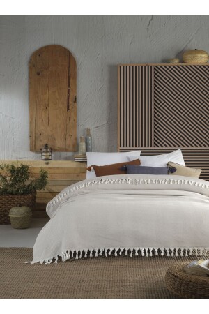 MNZ-Lily Beige غطاء واحد من القماش 145 - Lux Touch