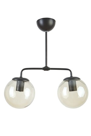 MNZ-Lily تصميم غرفة المعيشة الحديثة المطبخ اللون الأسود عسل الزجاجي الشنابل LİL99 - Modavize