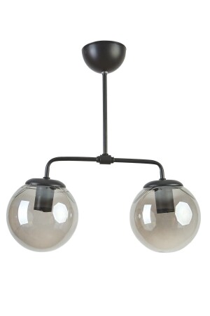 MNZ-Lily تصميم غرفة المعيشة الحديثة المطبخ اللون الأسود شمعة الزجاج المدخن LİL99 - Modavize