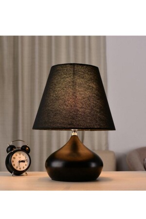 مصباح طاولة من قبعة سوداء MNZ-Lina مصباح فلزي واحد EV-323 - EvLight