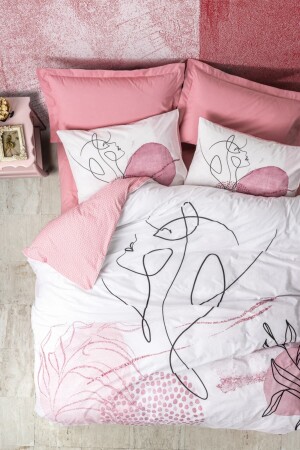 MNZ-Line فن رنفوس مزدوج غطاء غطاء مجموعة السينورا غبار الزهرة 8680108057360 - Cotton Box