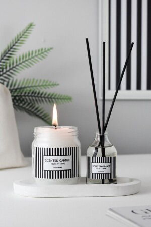MNZ-LINE FLORAL SCENTS SERIES SENCE & CANDLE SET - Lalezen Home