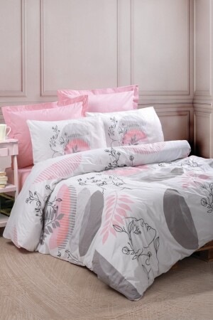 MNZ-Line فن Ranfoce غطاء غطاء مزدوج ملابس الجمال الوردي 1739p - Cotton Box